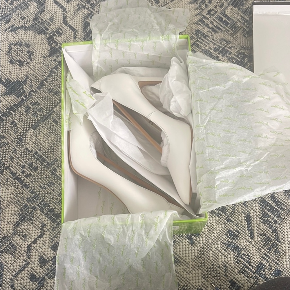 Sam Edelman White Heels